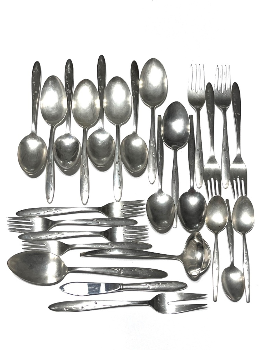 Sterling Silver Lot Good or Scrap 1014g Gorham Celeste & Stardust Flatware